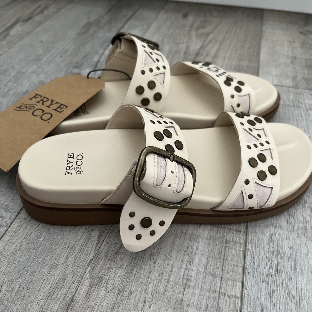 Frye Sandals Womens Castella Natural/Almond New W/ Tag Size 8